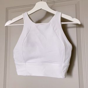 Lululemon long line white bra